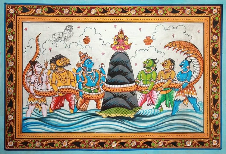 समुद्र मंथन: देवों और दानवों की साझा साधना से उत्पन्न 14 रत्नों की रहस्यगाथा