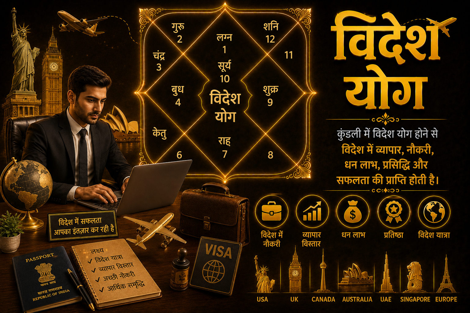 विदेश योग रिपोर्ट